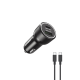 ليفوري شاحن سيارة بقدرة 43 واط مع كابل USB-C إلى USB-C