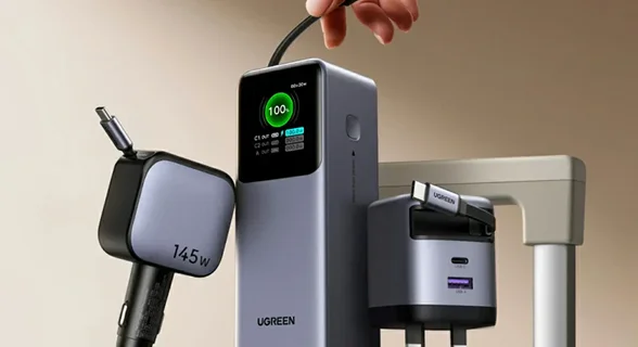 UGREEN 145W GaN Fast Charger and portable high-capacity power station