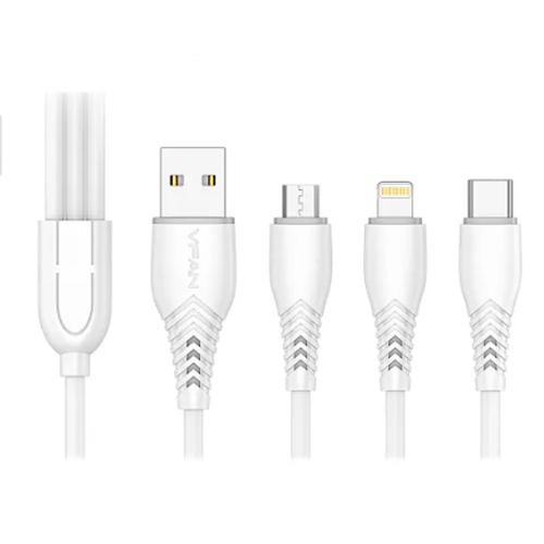 VFAN X01 Micro USB Charging Cable – 1m | 3A Fast Charge | PVC Reinforced