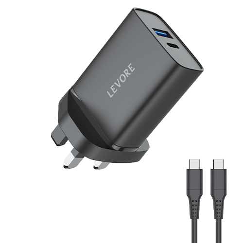 LEVORE 25W wall charger with C to C cable