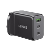 LEVORE 65W power delivery(PD) + GaN 3-Port Wall Charger