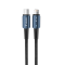 LC8412 Levore Type C to Lightning Braided High-Speed Data Cable (Model LC8412) with 27W fast charging, overvoltage protection, and durable braided design.