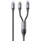 Levore LC6213 1.2-meter 2-in-1 charging cable with USB-C and Lightning connectors and 60W fast charging support.